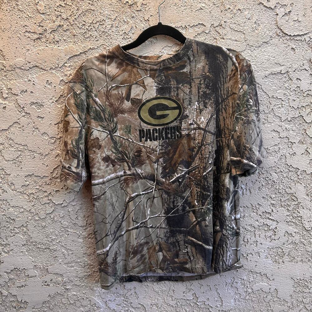 Green Bay Packers Aaron Rodgers #12 Reebok Realtree Camo T-Shirt Men’s M